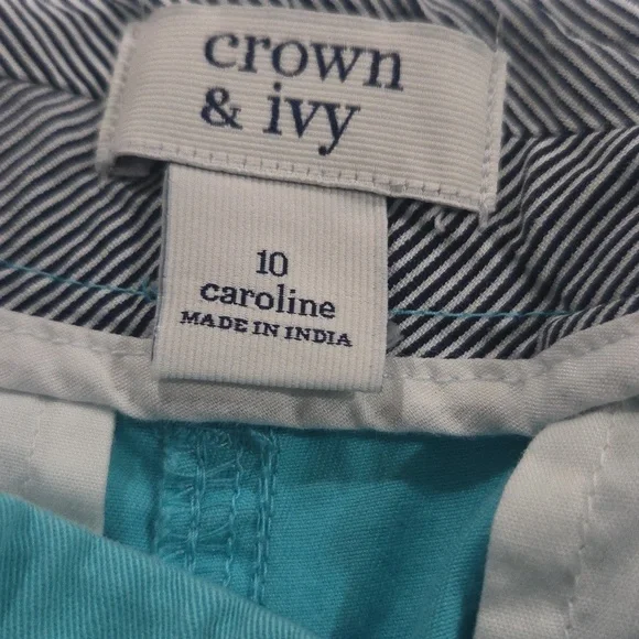 Brighten Up Your Spring/summer Wardrobe With 3 Pretty Size 10 Shorts Crown & Ivy - Picture 5 of 13